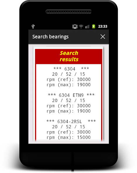 Search bearings Lite