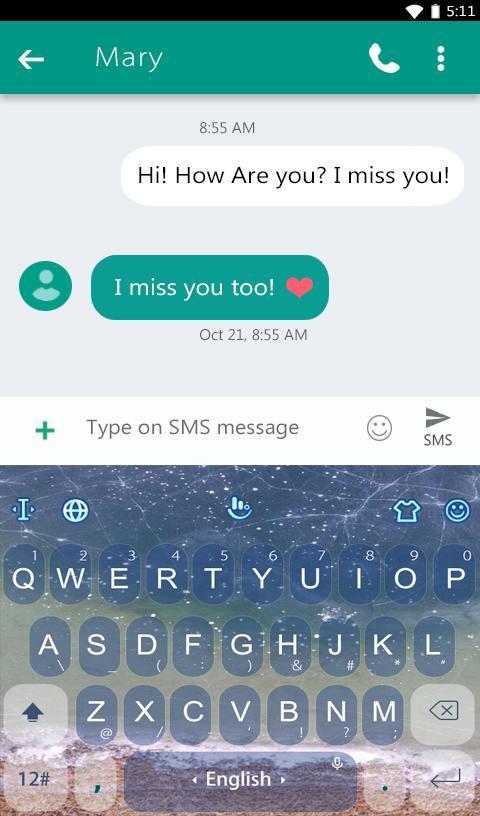 Galaxy New Keyboard Theme