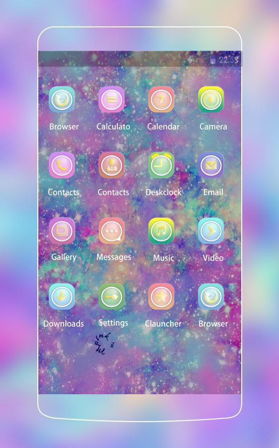 Neon Glitter Theme for Samsung: Fancy HD wallpaper