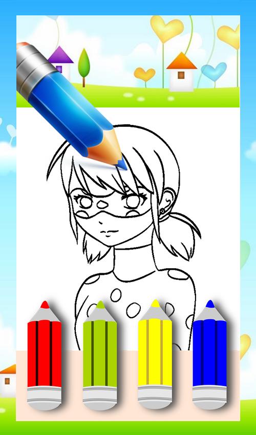 Coloring Book Ladybug Cat Noir Game