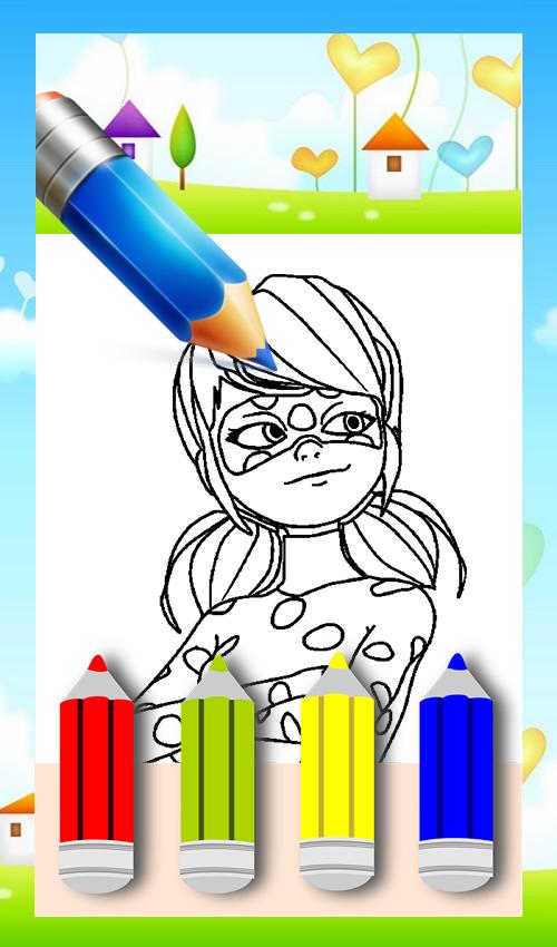 Coloring Book Ladybug Cat Noir Game