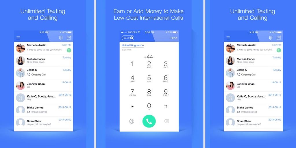 Text Now Unlimited Free calls