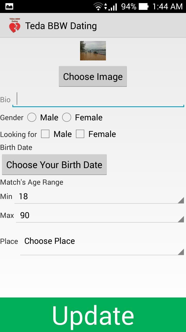 Teda BBW Dating Application