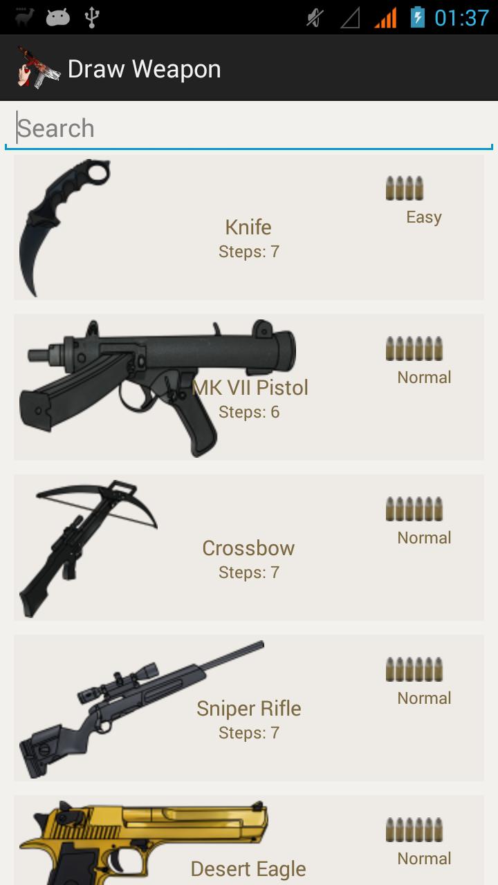 How To Draw Weapons & Guns