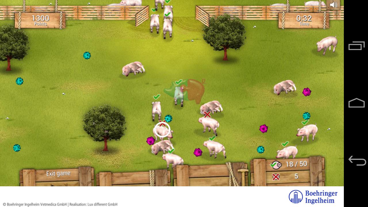 Pig vaccination game