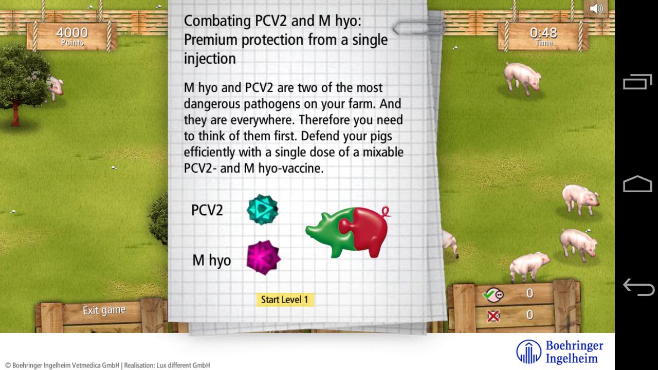 Pig vaccination game