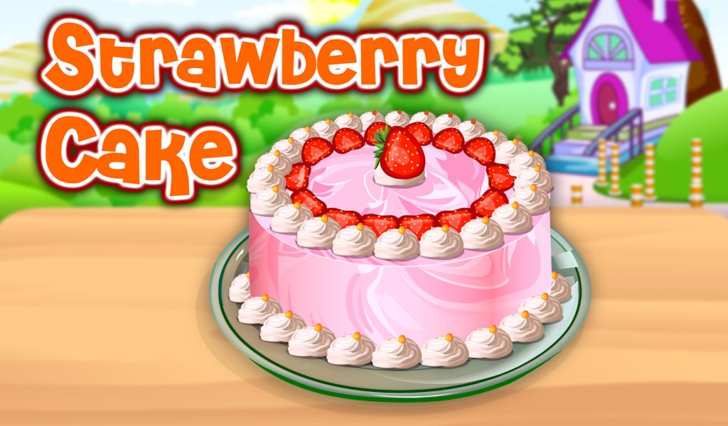 Strawberry Cake Cooking