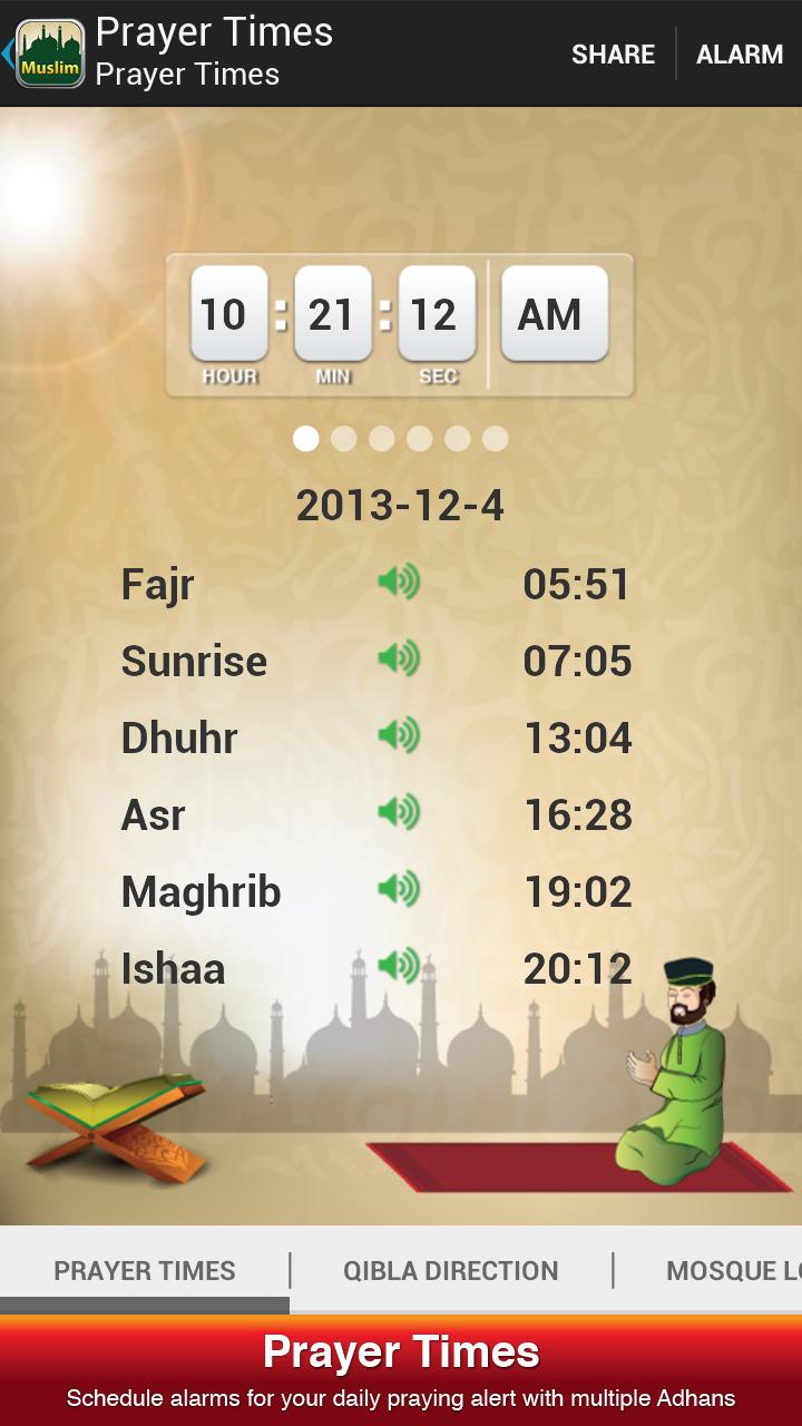 Worldwide Muslim Prayer Times