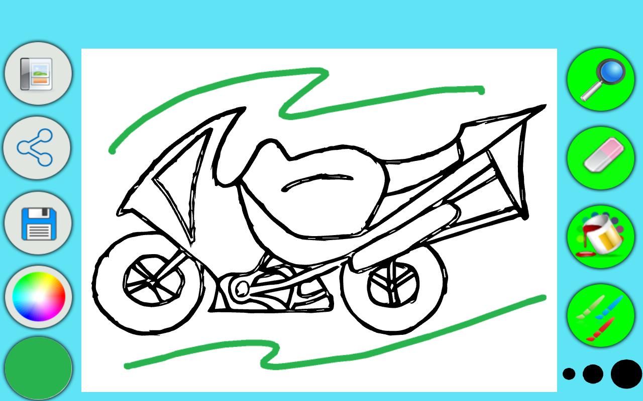 Coloring Book : Motorcycle