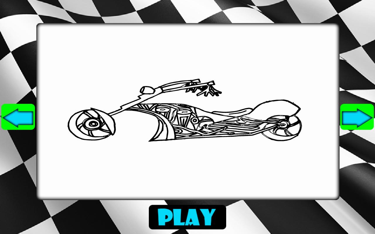 Coloring Book : Motorcycle