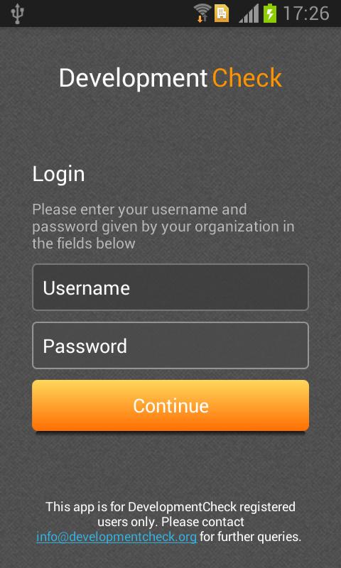 Development Check Monitoring