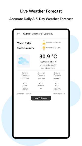 Weather & Room Temperature App