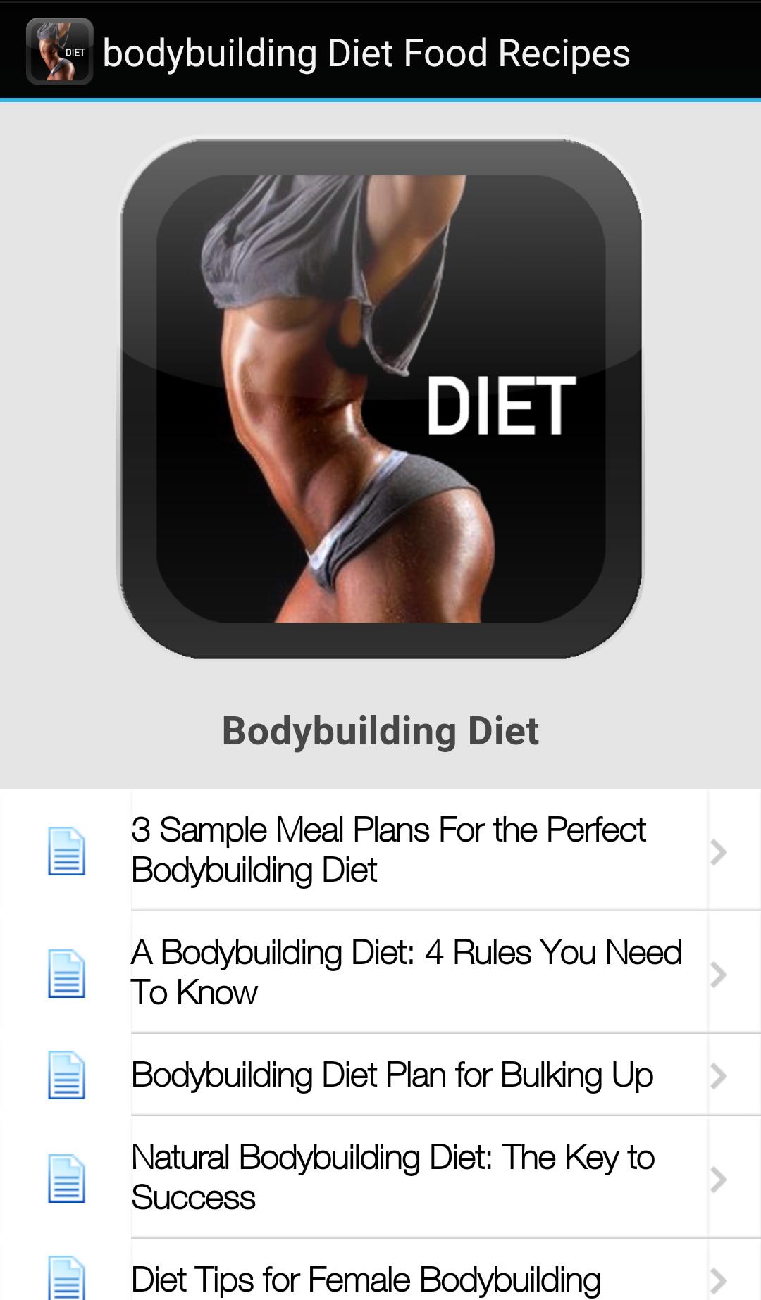 Bodybuilding Diet Food Recipes