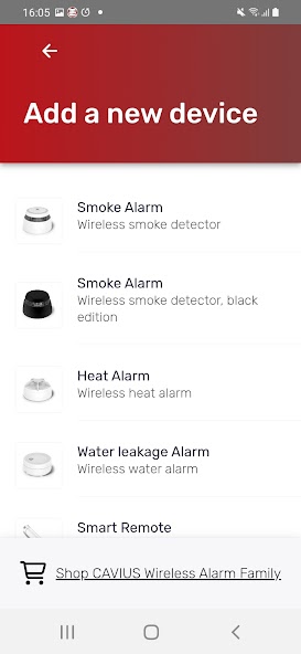 Cavius Alarm