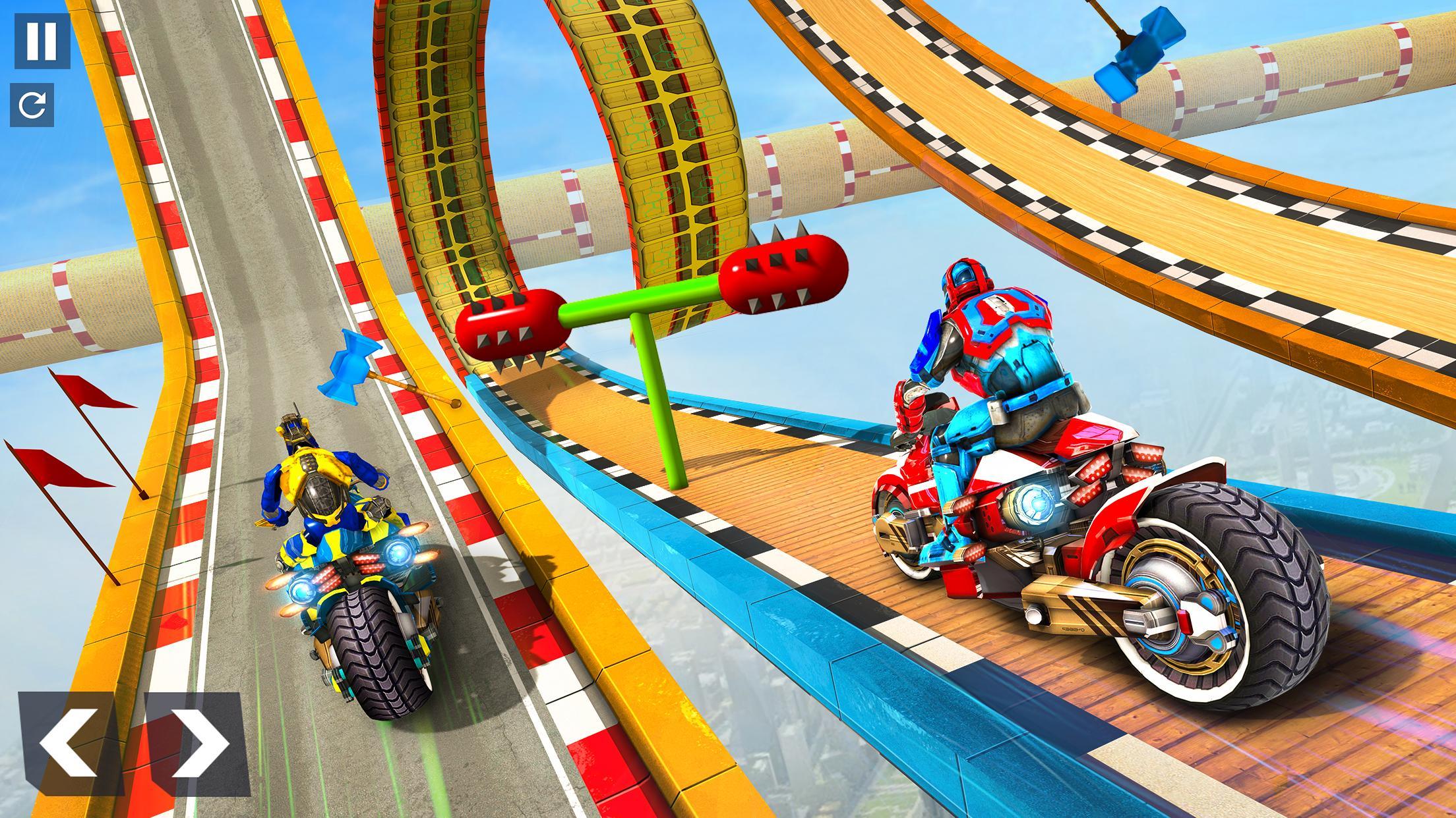 Robot Speed Hero GT Stunt Racing: Mega Ramps Games