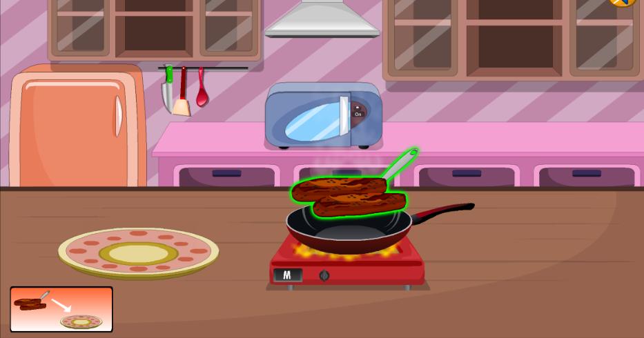 Game For Kids Cooking Meat