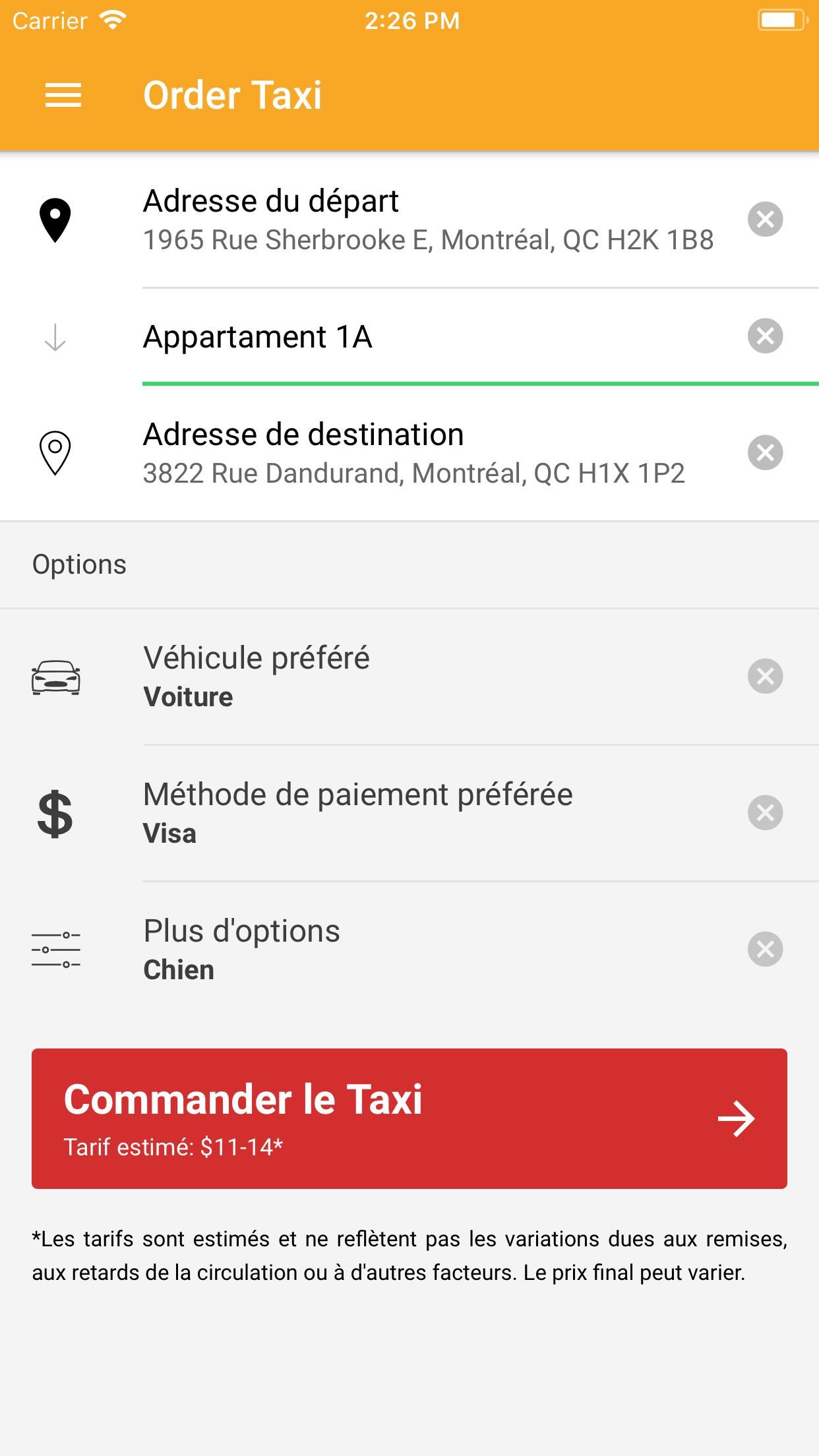 Taxi coop mtl