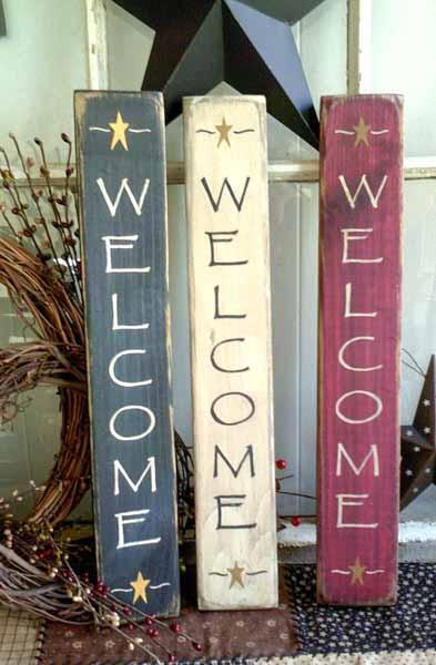 DIY Welcome Signs For Front Door