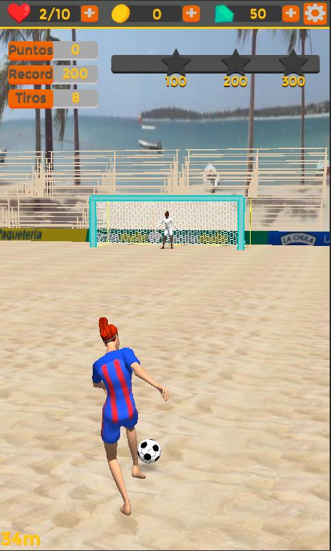 Shoot Goal - Girls Beach Soccer: summer freekick