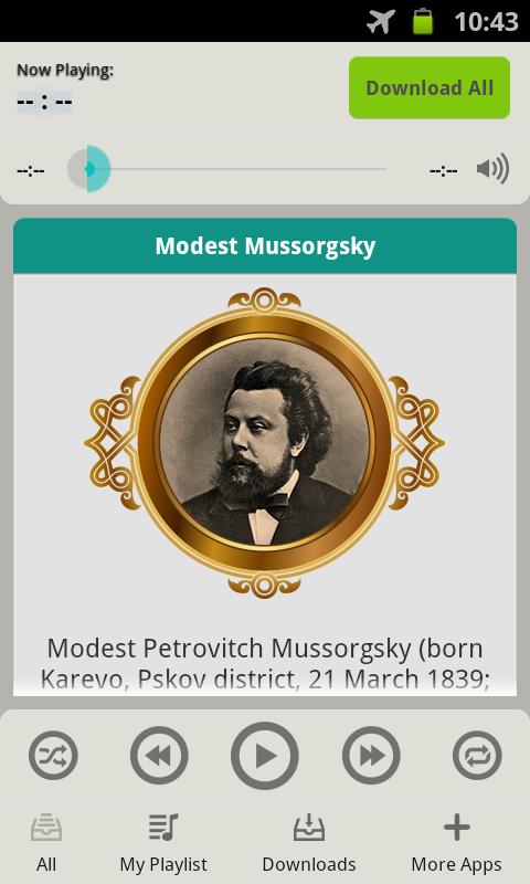 Modest Mussorgsky Music Works
