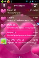 Theme Hearts for GO SMS Pro