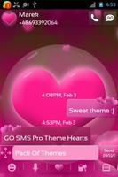 Theme Hearts for GO SMS Pro