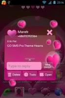 Theme Hearts for GO SMS Pro