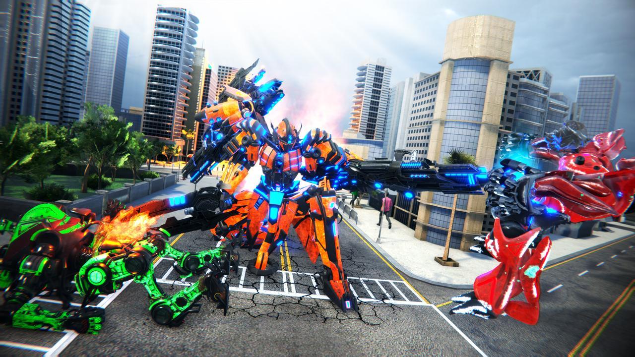 Futuristic Flying Car Real Robot Transform Game