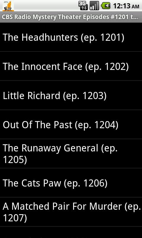 CBS Radio Mystery Theater V.25