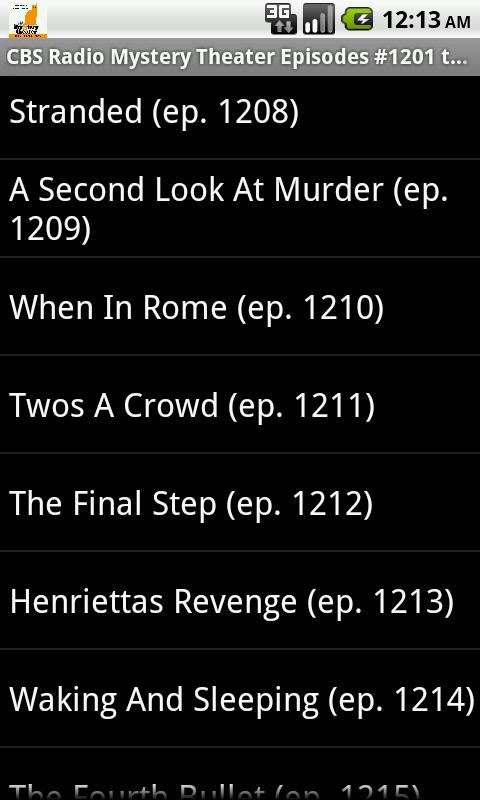 CBS Radio Mystery Theater V.25