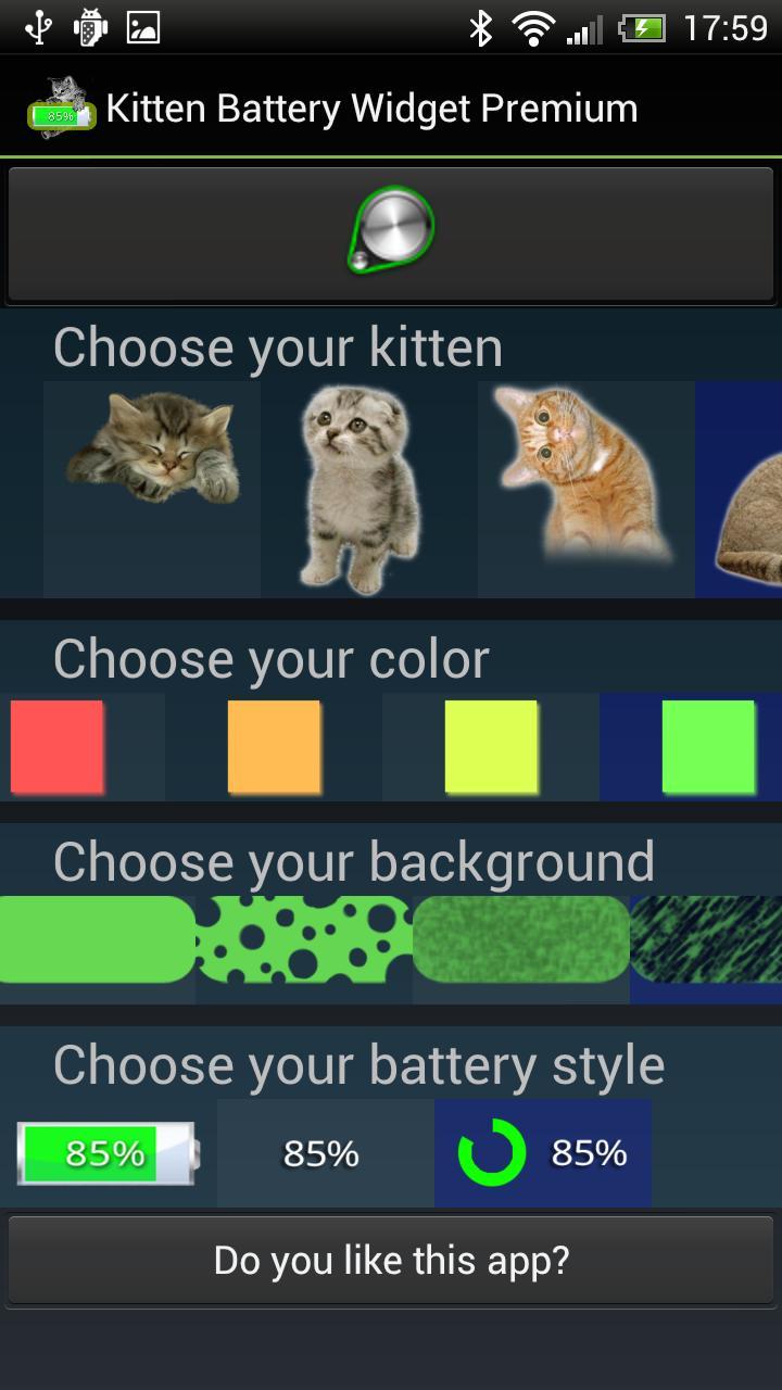 Kitten Battery Widget Lite