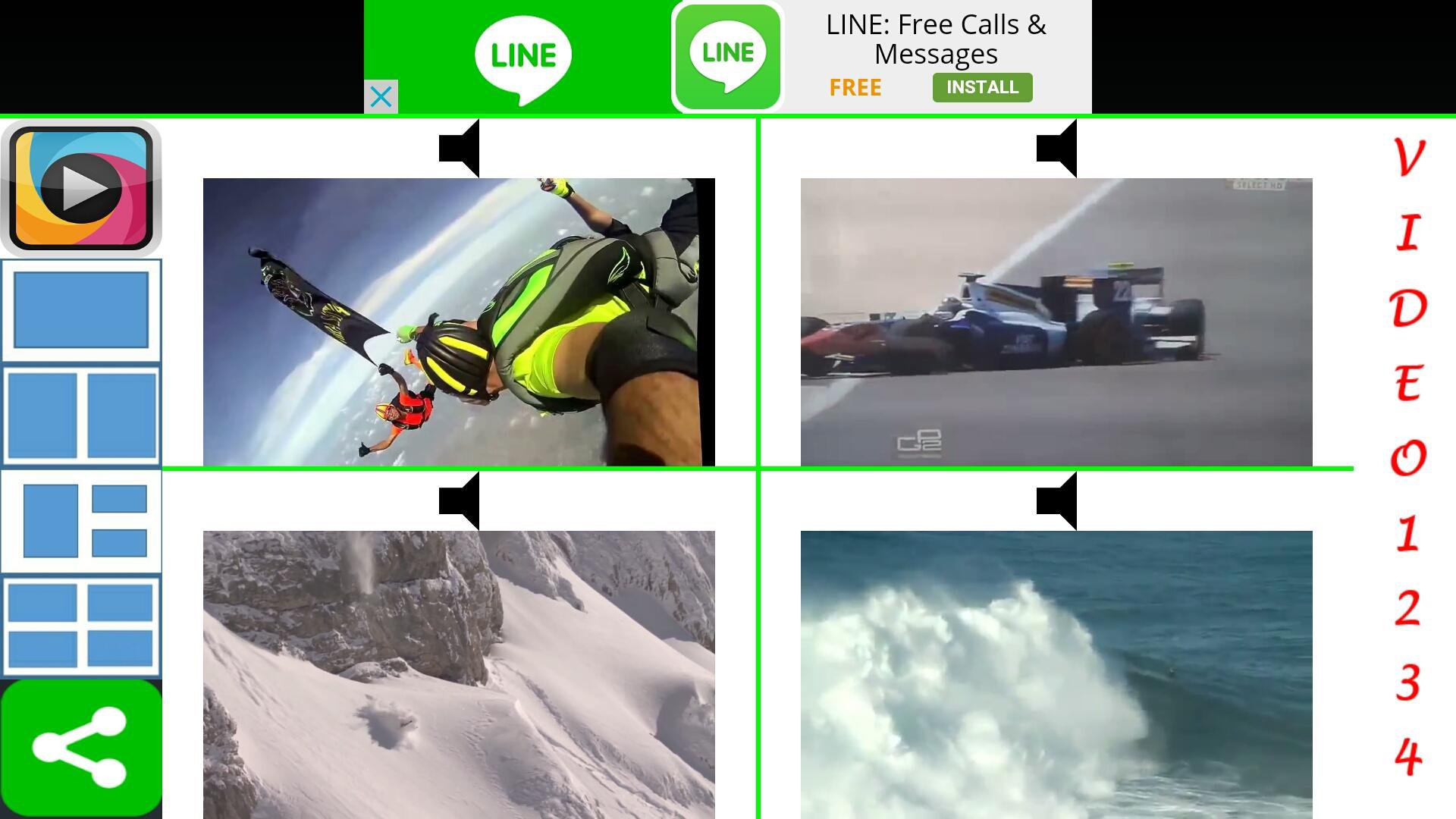 Multi video player Video1234