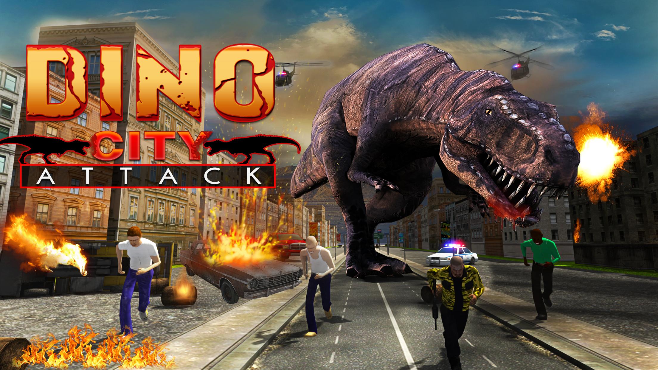 Real Dinosaur City Attack Sim