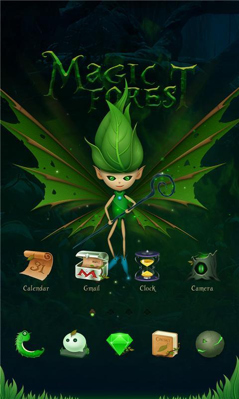 Magic Forest GO Launcher Theme