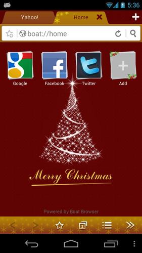 Christmas Boat Browser Theme