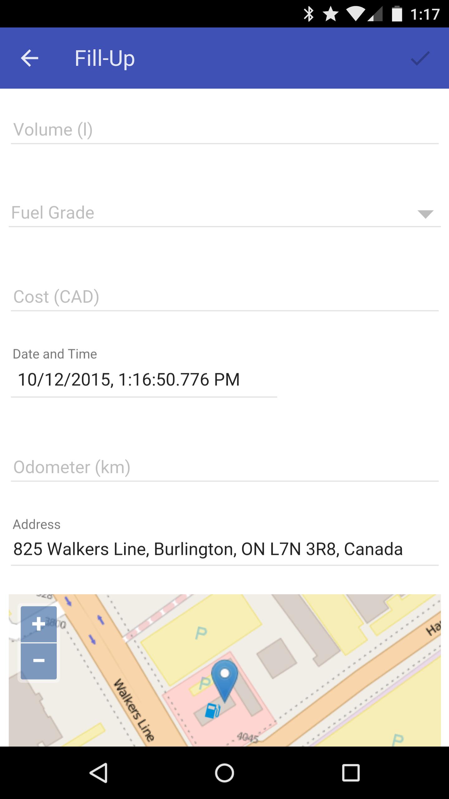 Geotab Fuel Tracker