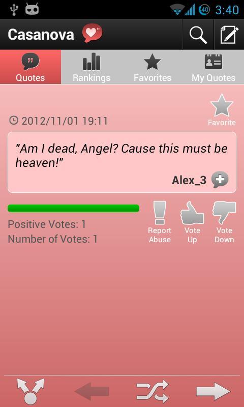 Casanova Love Quotes