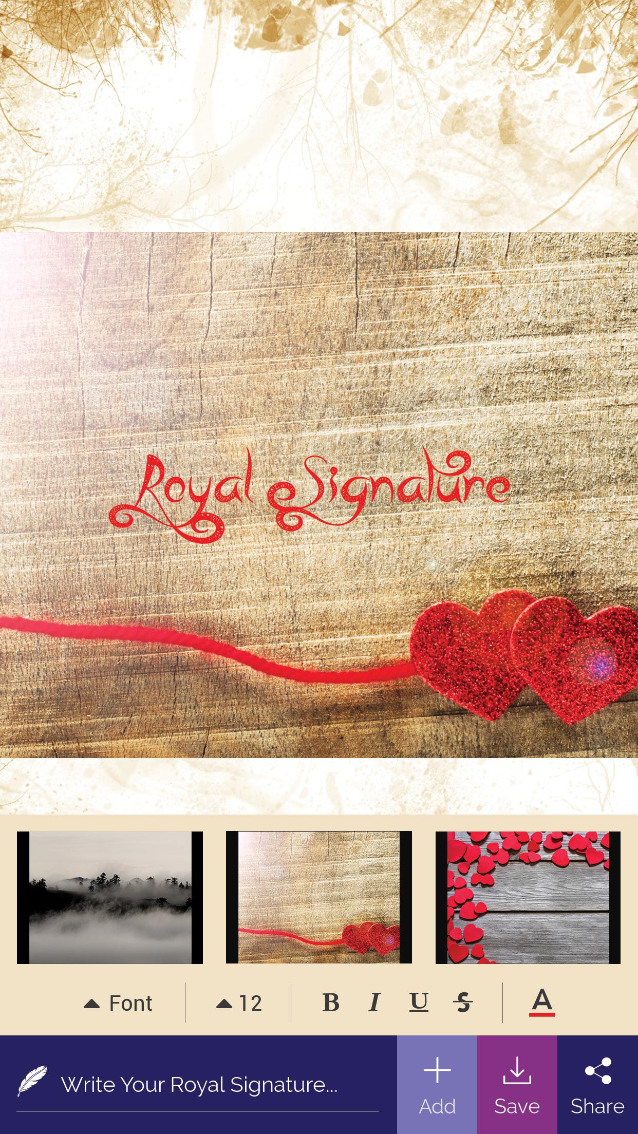 Royal Signature