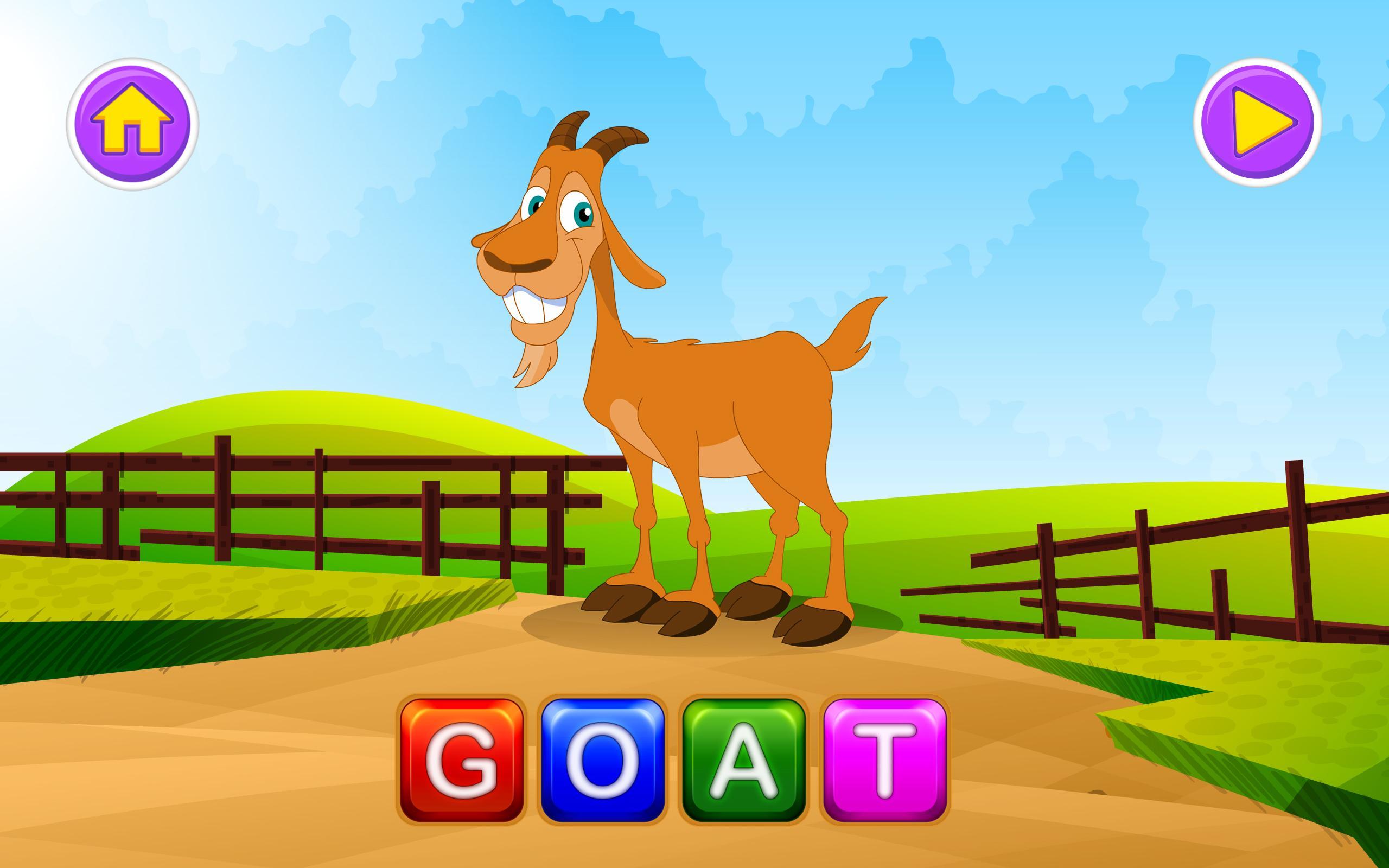 English Learn Spelling-Animals