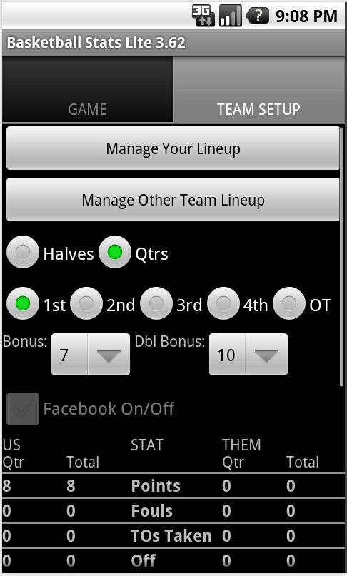 Basketball Stats Lite
