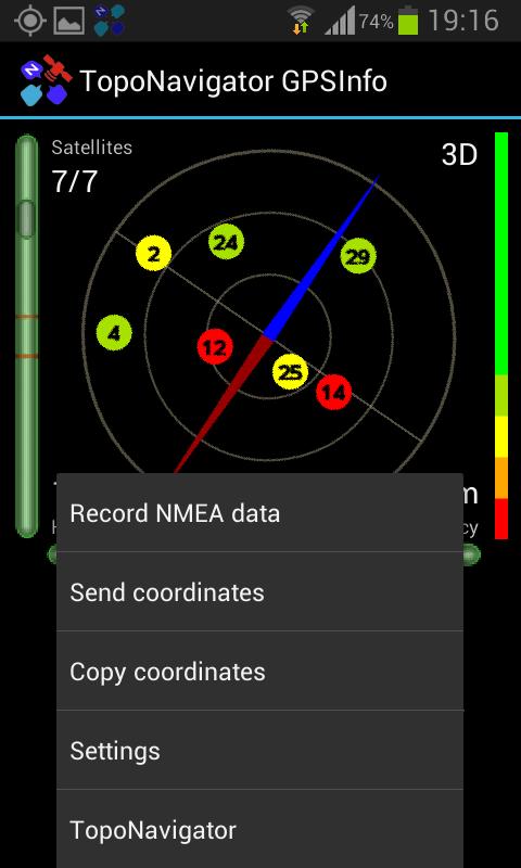 TopoNavigator GPS Info
