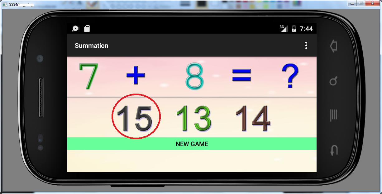 6 years educational games sum