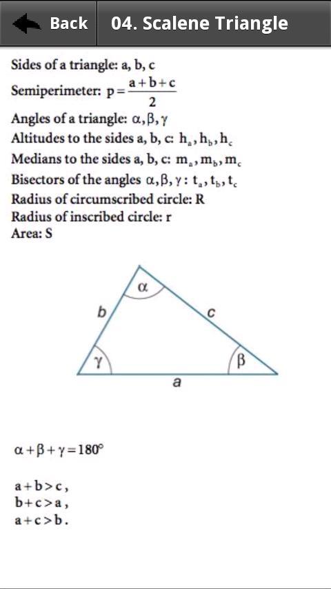 Mathematics Formula Reference