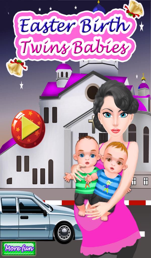 Birth twins girls games