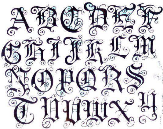 Tattoo Lettering cool
