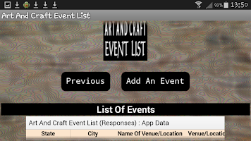 Art And Craft Event List