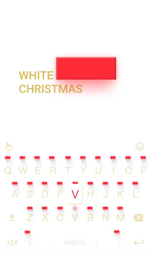 White Christmas Keyboard Theme