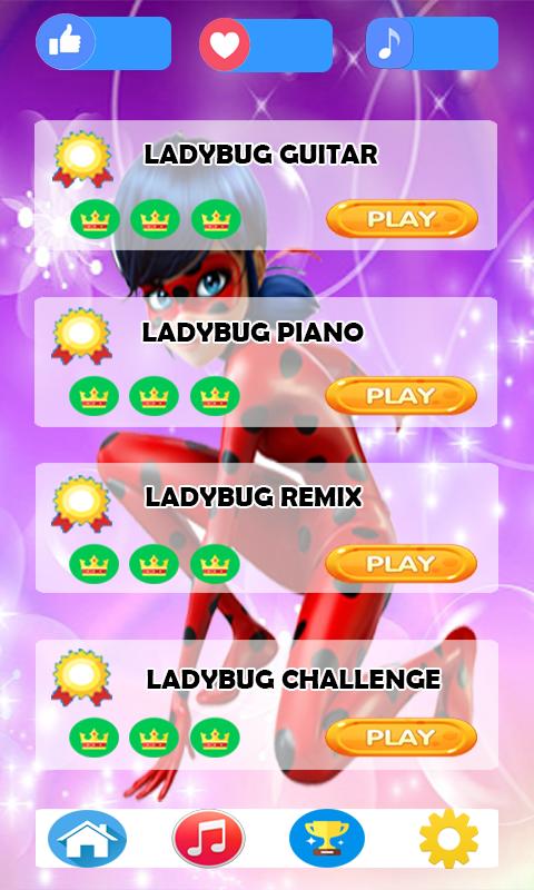 Ladybug Tiles Piano Game