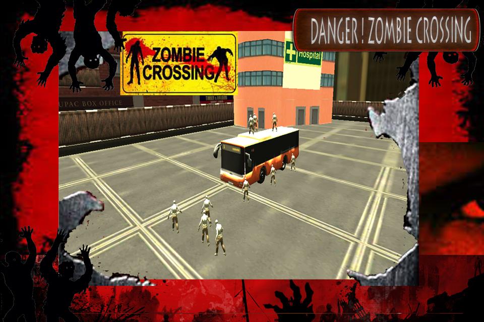 Road Bus Zombie Samsh 3D