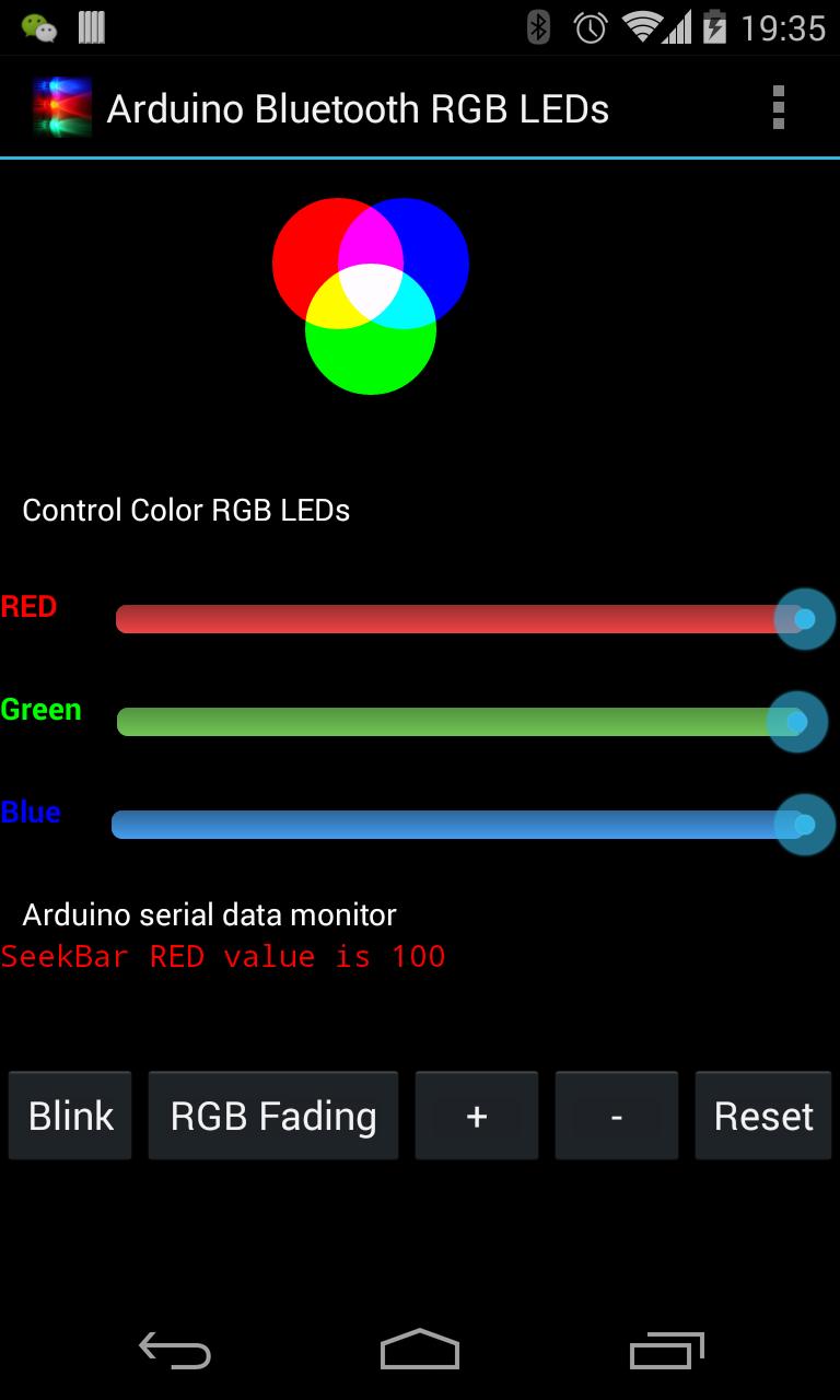 Arduino Bluetooth RGB LEDs